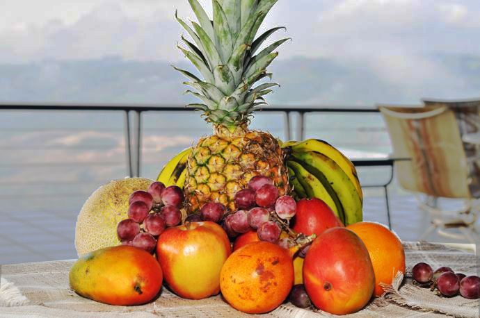 fruits on dining table in Volare